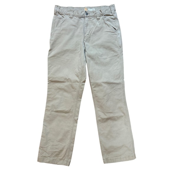 Carhartt Other - Carhartt Carpenter Pants Tan Relaxed Fit Utility‎ Canvas SIZE 32x32